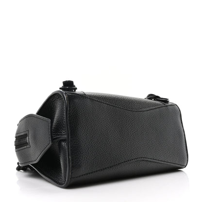 Balenciaga Grained Calfskin Neo Classic Black Hardware Mini City Black 4 of 9