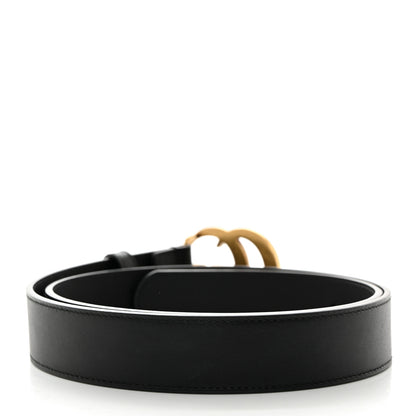 Gucci Calfskin Double G 30mm Belt 85 34 Black 2 of 5