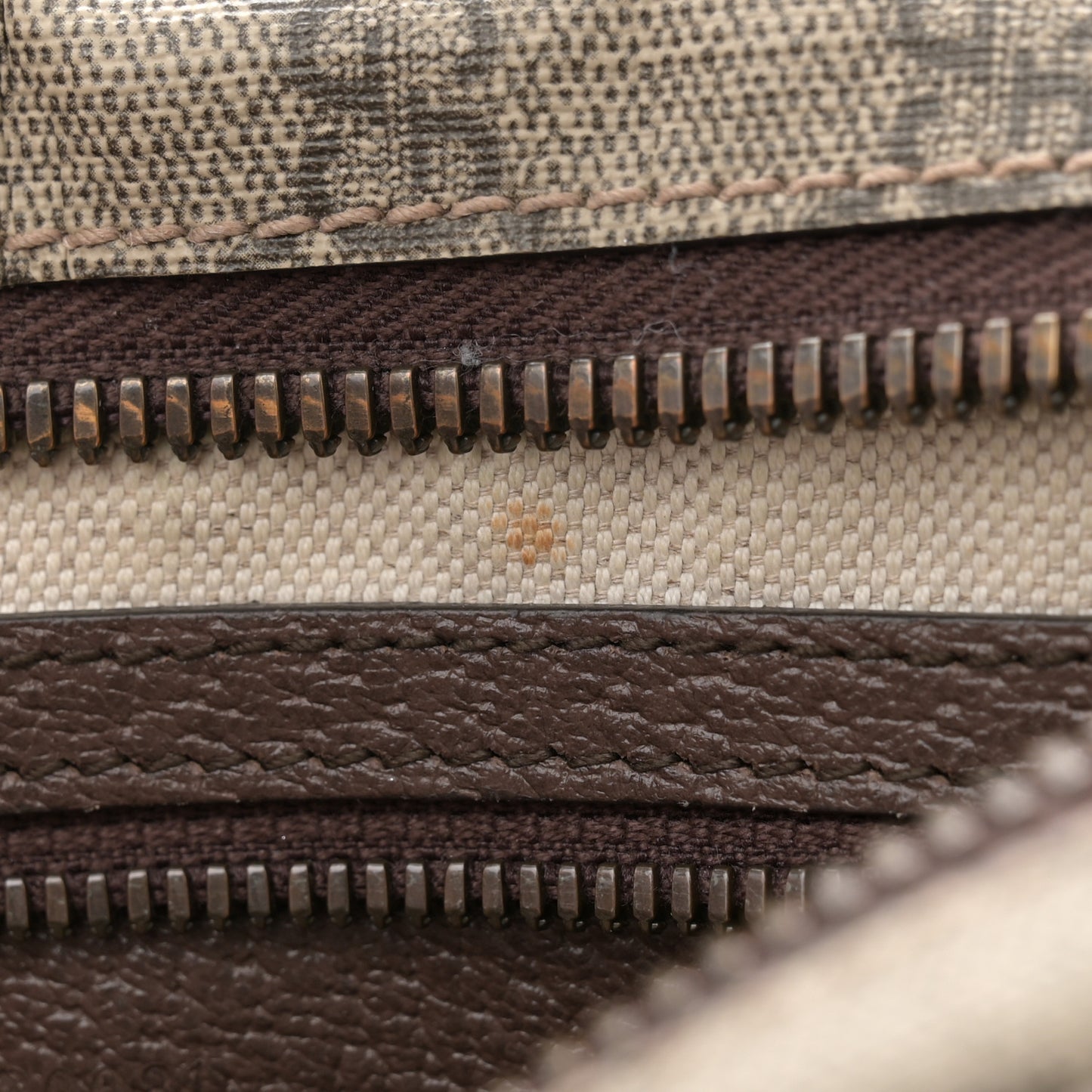 Soft GG Supreme Monogram Medium Ophidia Belt Bag Dark Brown