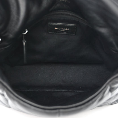Saint Laurent Lambskin Quilted Monogram Monochrome Small Loulou Puffer Chain Satchel Black 5 of 10