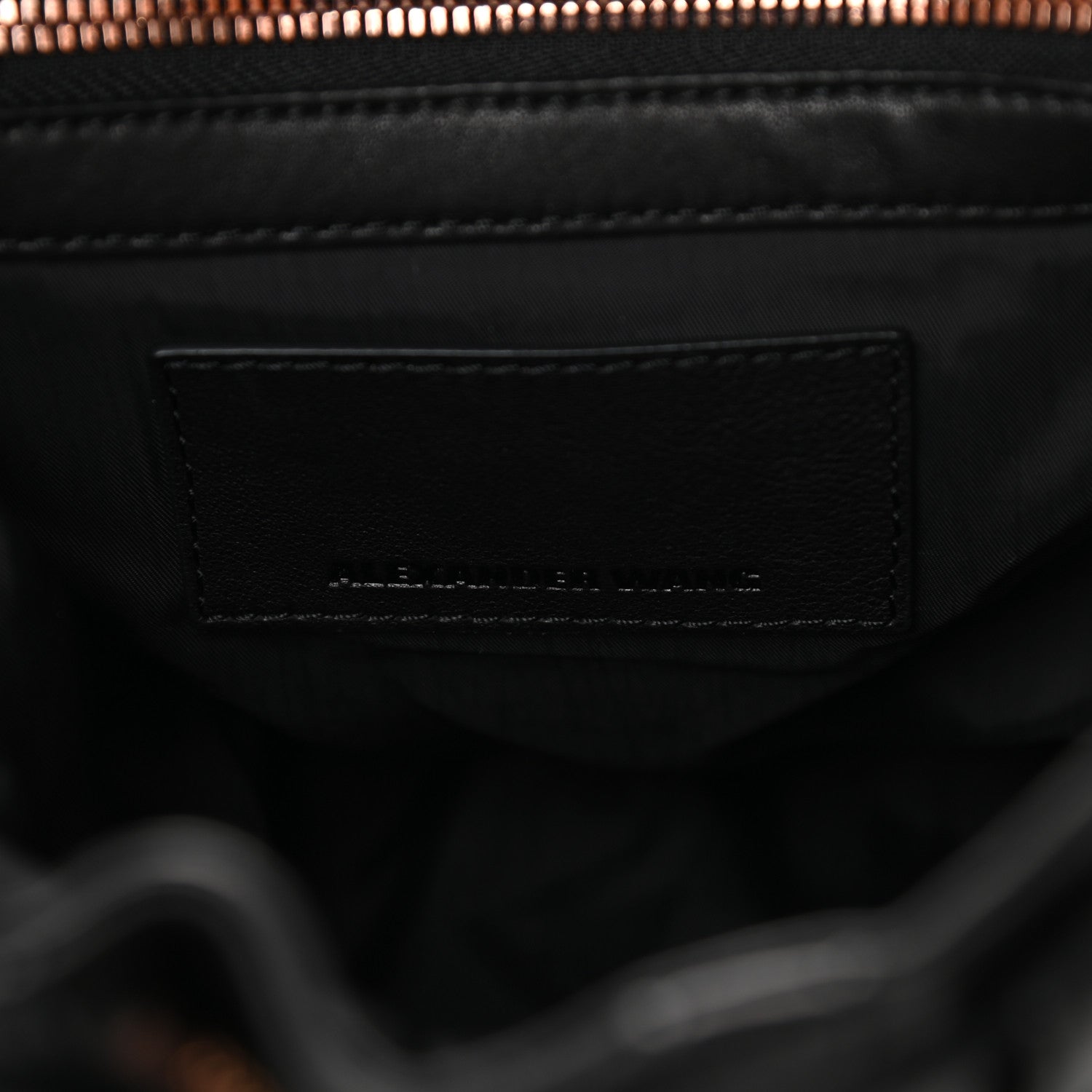 Alexander Wang Lambskin Marti Backpack Washed Black Rose Gold Hardware 5 of 8