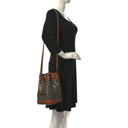 Goyard Goyardine Petit Flot Bucket Bag PM Black Gold 2 of 8