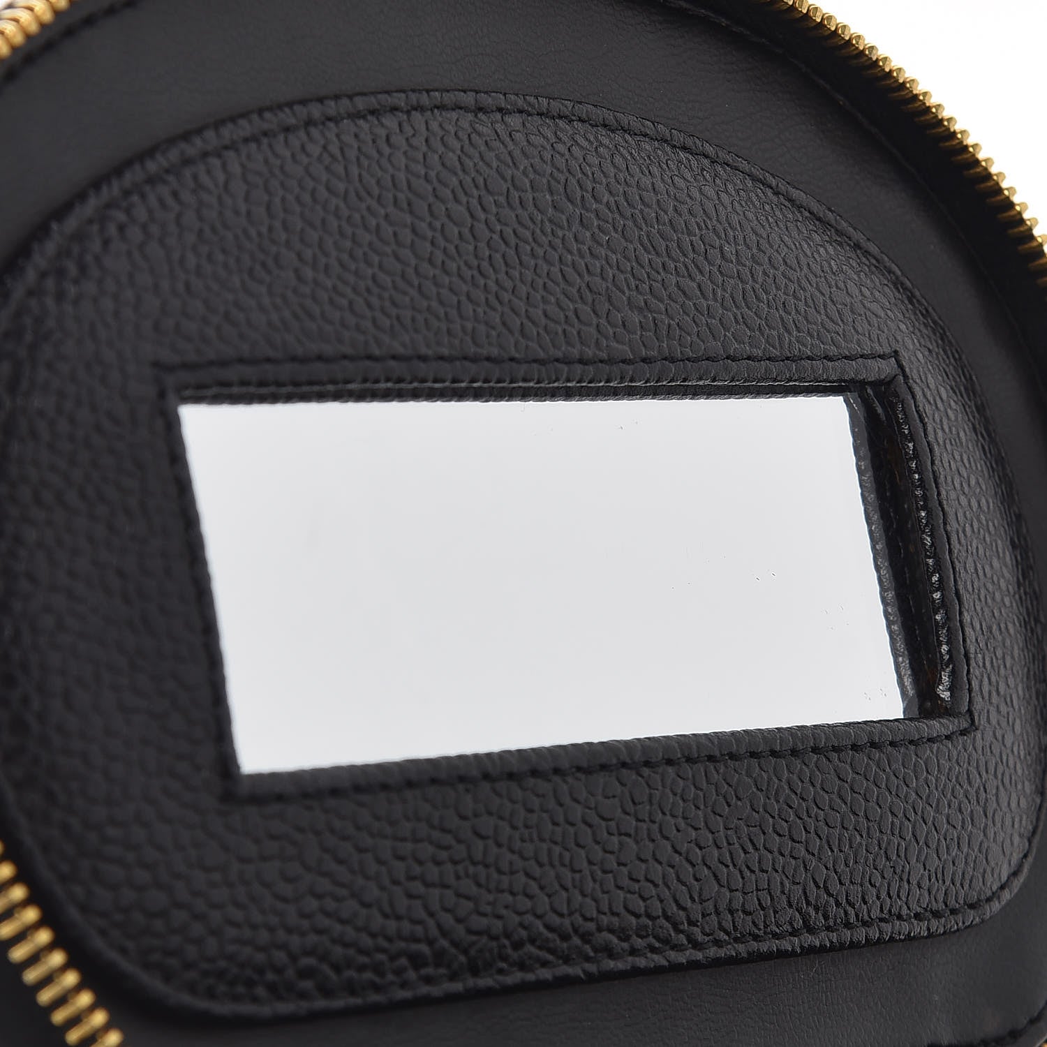 Chanel Caviar Round Jewelry Travel Case Black 11 of 11
