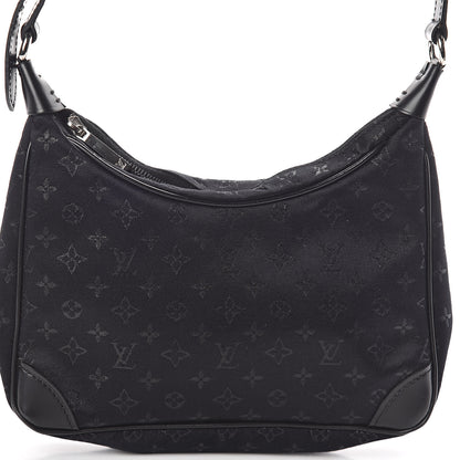 Louis Vuitton Satin Monogram Little Boulogne Black 8 of 10