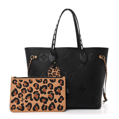 Louis Vuitton Empreinte Monogram Giant Wild at Heart Neverfull MM Black 3 of 12