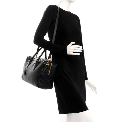 Prada Vitello Daino Shoulder Bag Nero Black 2 of 9