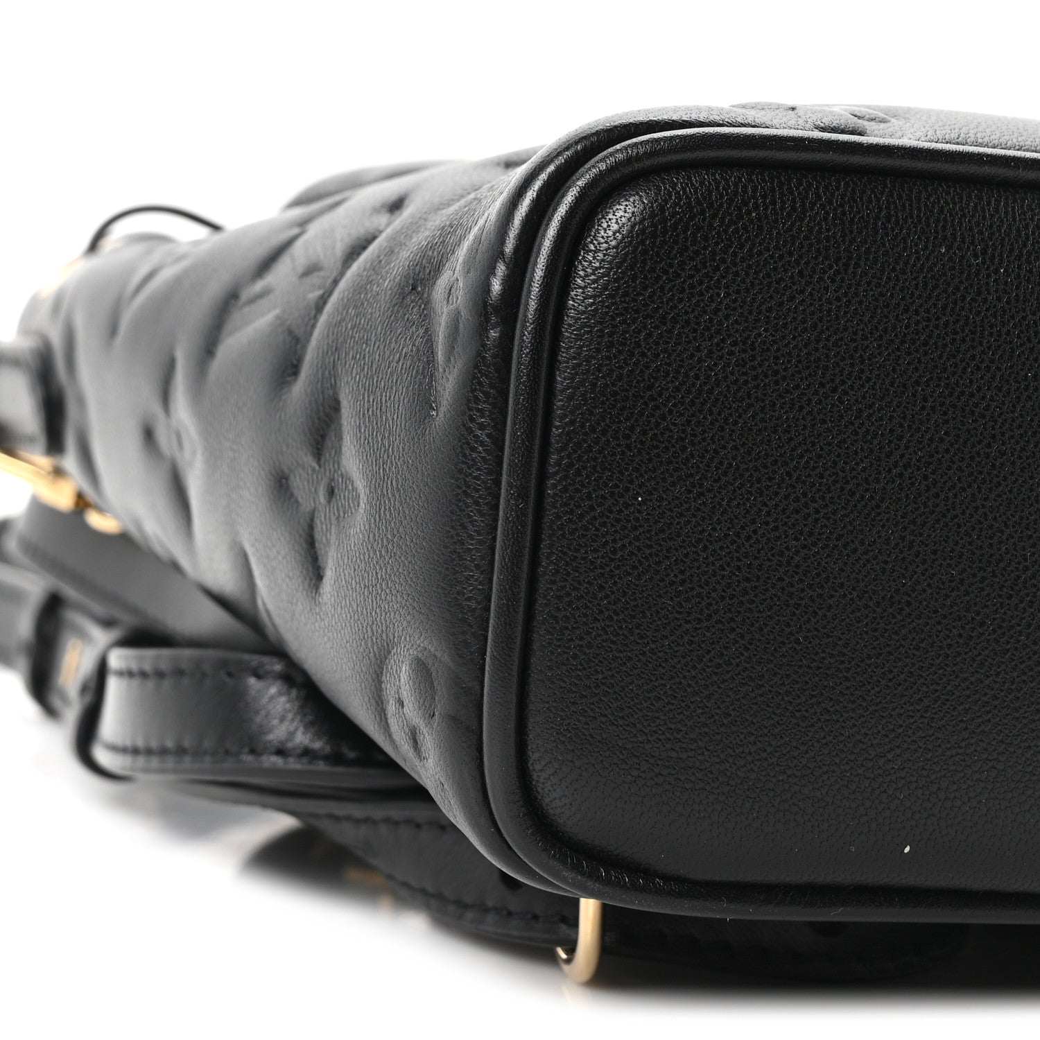 Louis Vuitton Lambskin Embossed Monogram Coussin Mini Backpack Black 8 of 9