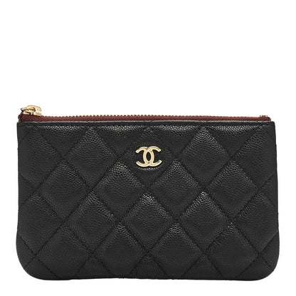 Chanel Caviar Quilted Small Cosmetic Case Black 1 of 8