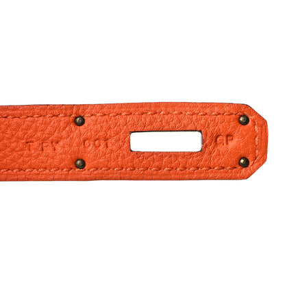 Hermes Togo Birkin 30 Orange 6 of 10