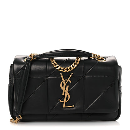 Saint Laurent Lambskin Patchwork Monogram Small Jamie Black 1 of 12