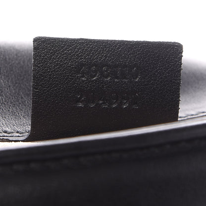 Gucci Calfskin Matelasse Small GG Marmont Top Handle Shoulder Bag Black 6 of 11