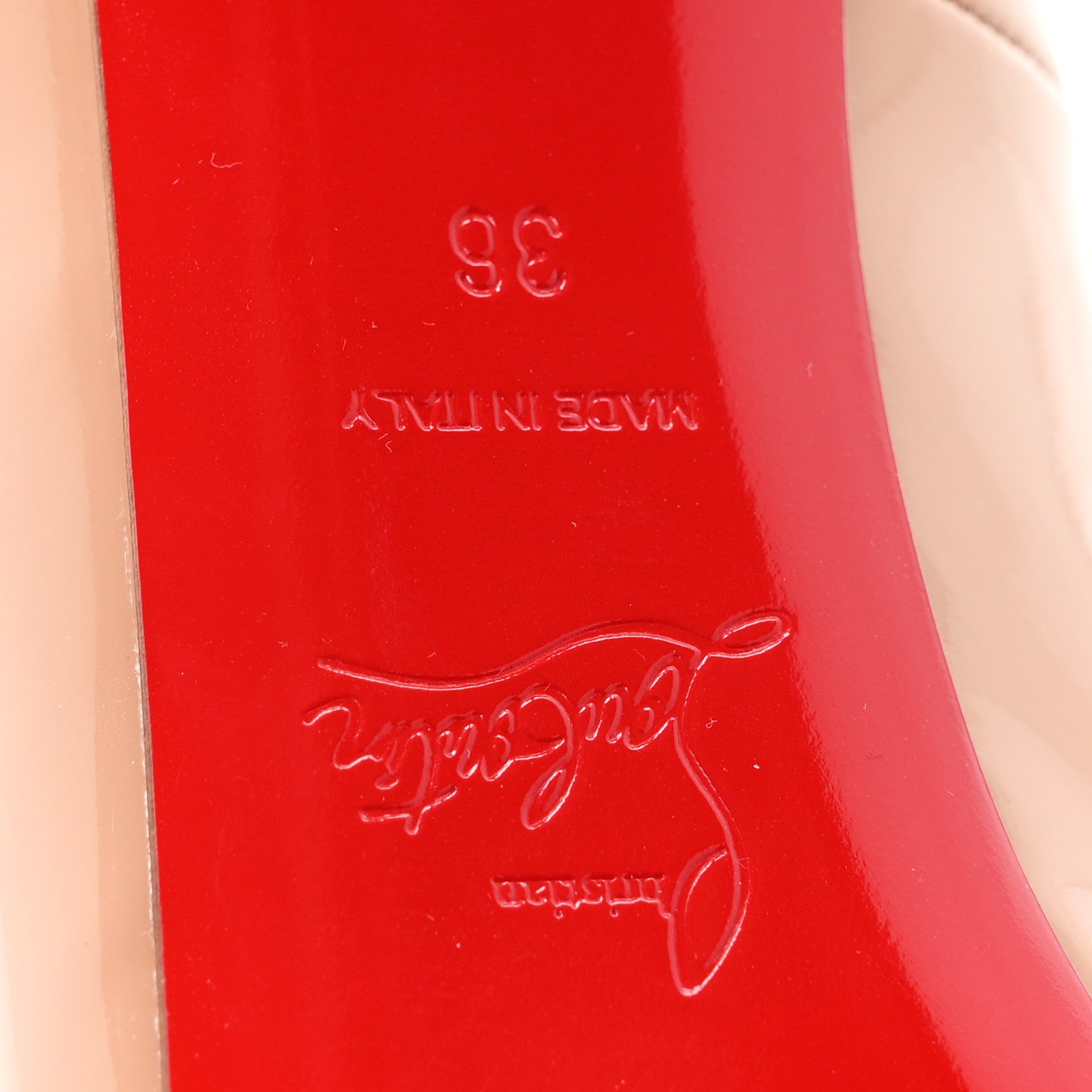 Christian Louboutin Patent New Very Prive 120 Pumps 36 Nude 7 of 9