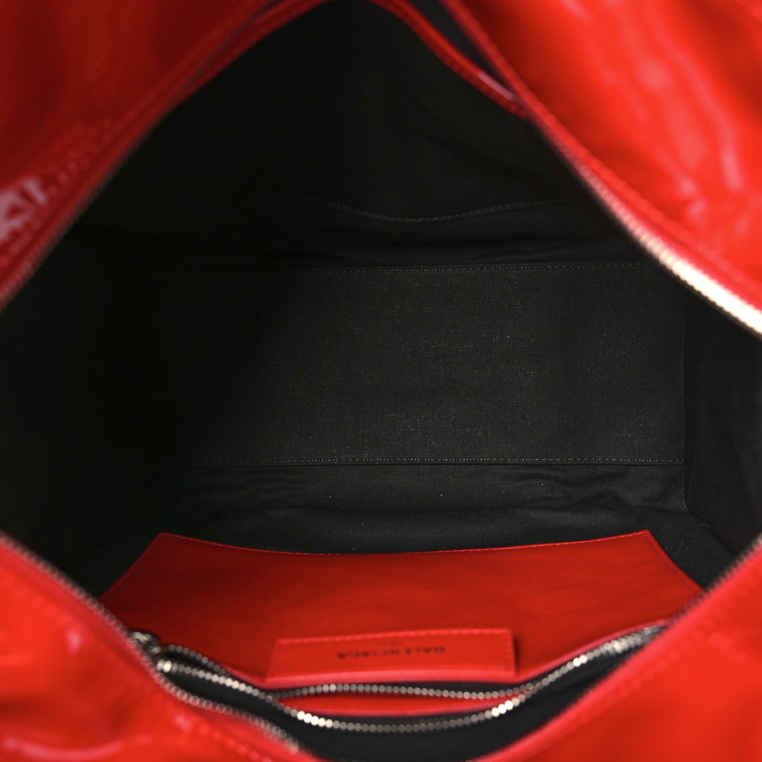 Balenciaga Patent Small Bazar Shopper Tote Red 5 of 10