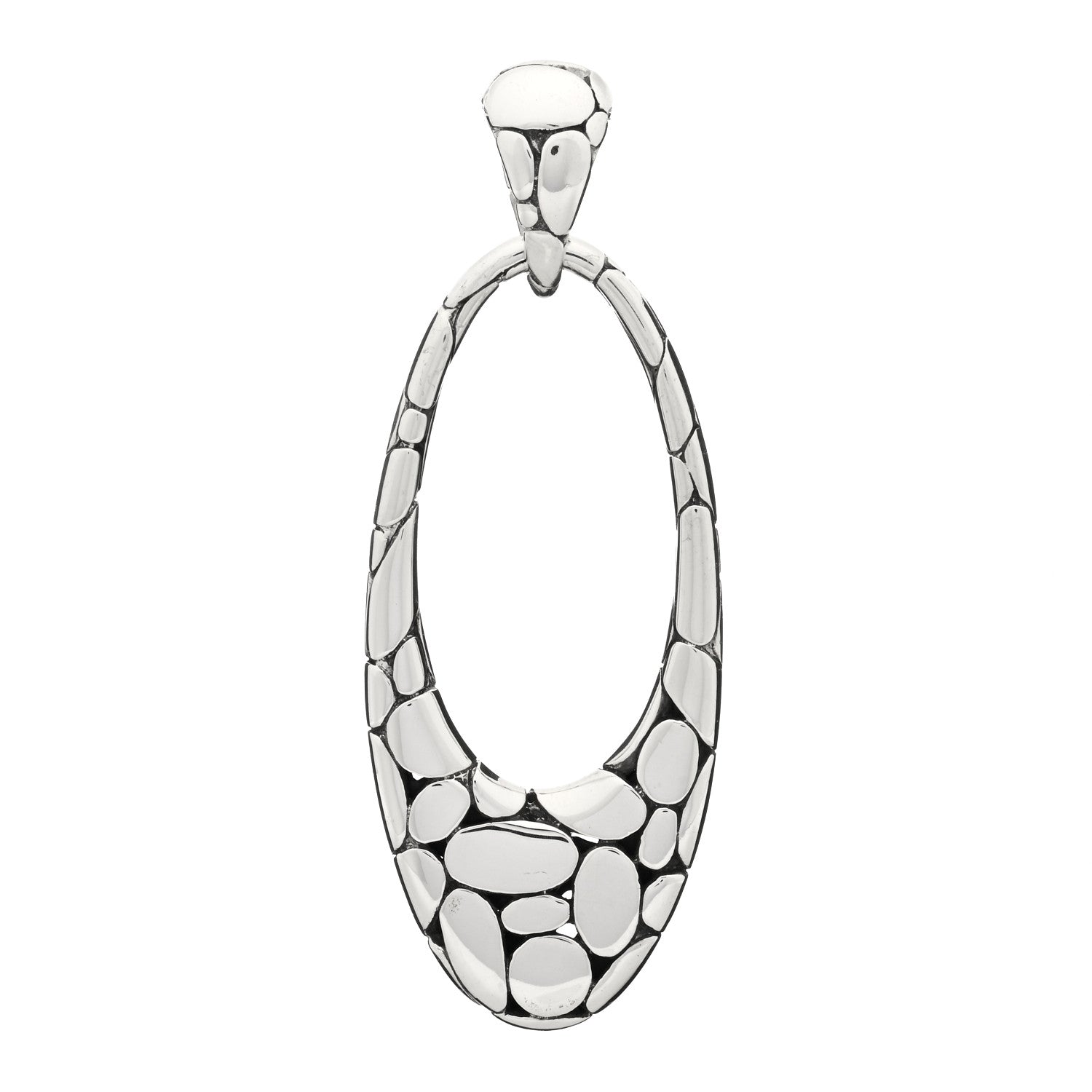 John Hardy Sterling Silver Kali Pebble Pendant 1 of 3