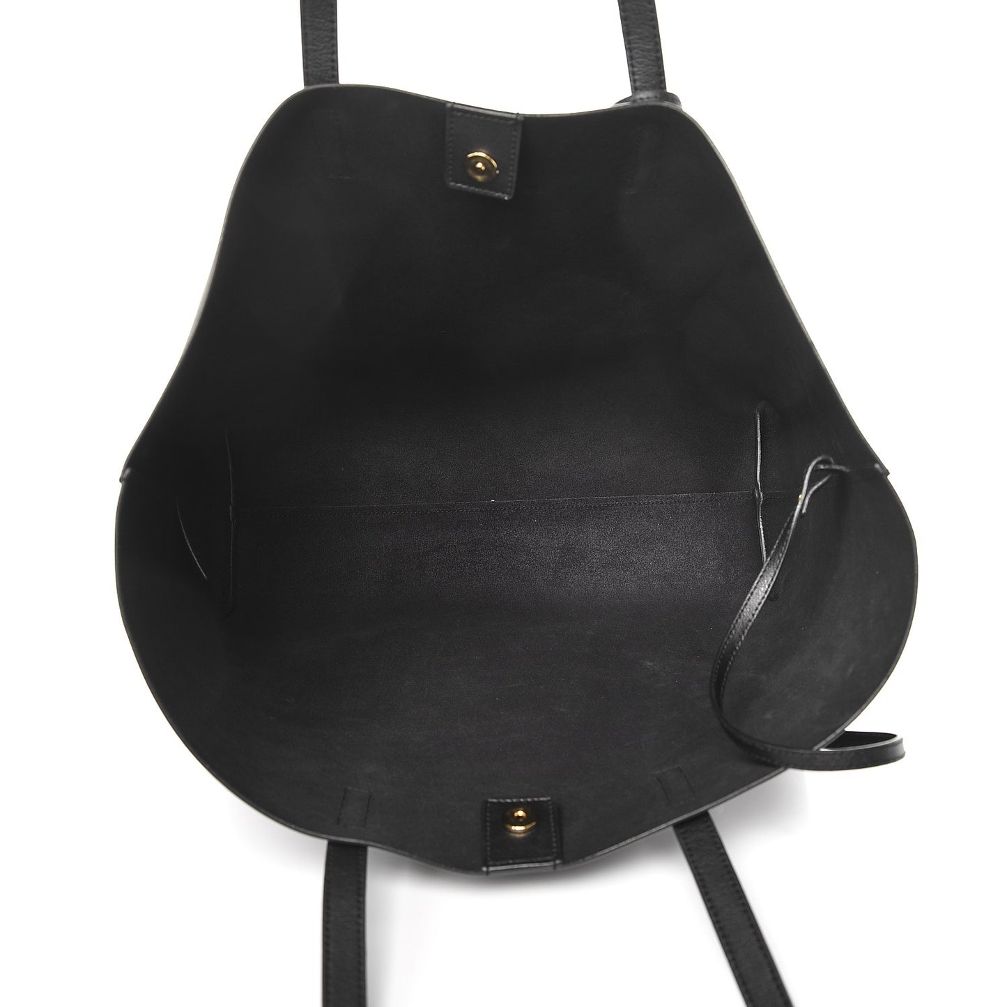 Calfskin Large Shopping Tote Black