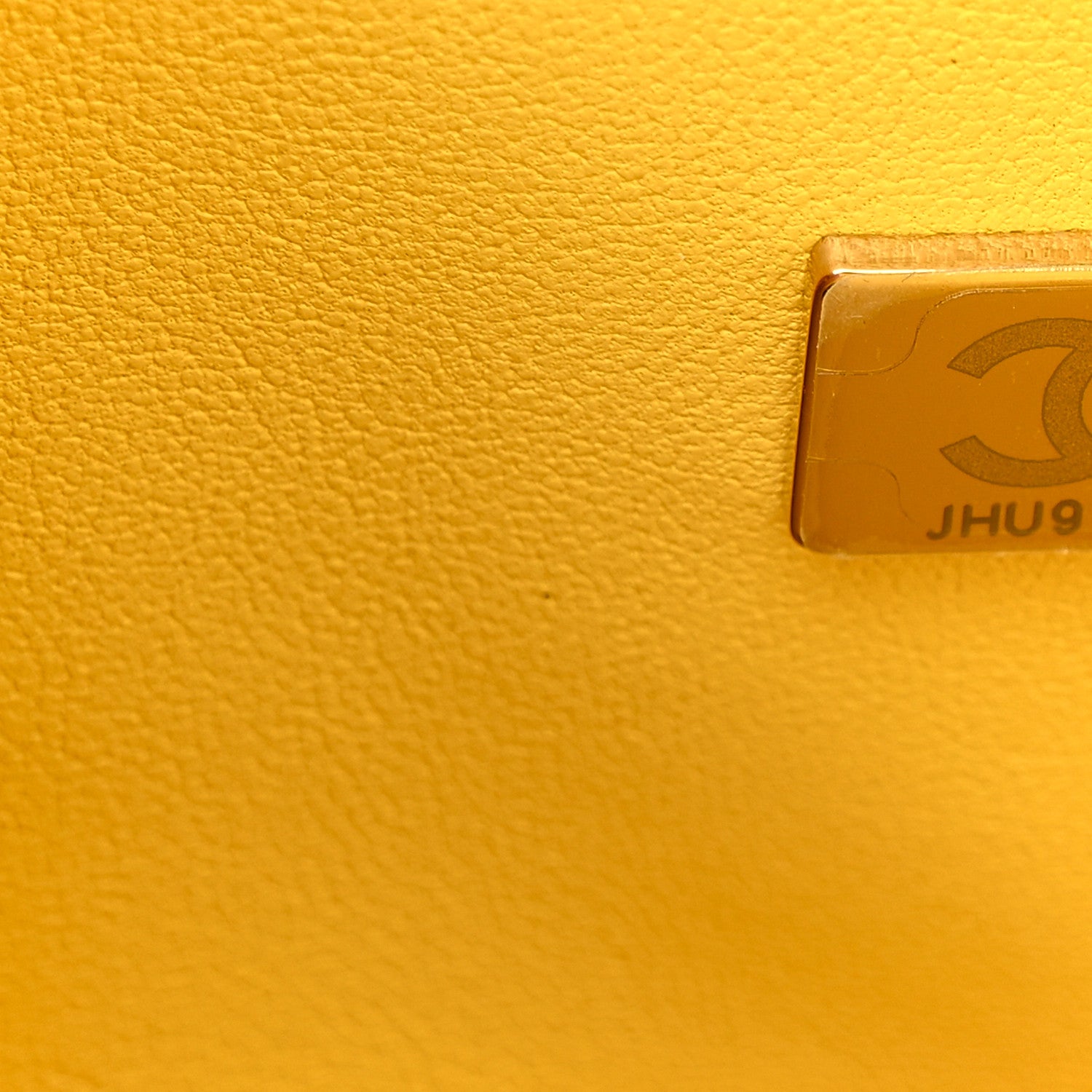 Chanel Caviar Quilted Medium Double Flap Yellow 7 of 11