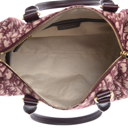 Christian Dior Oblique Boston Bag Bordeaux 6 of 12