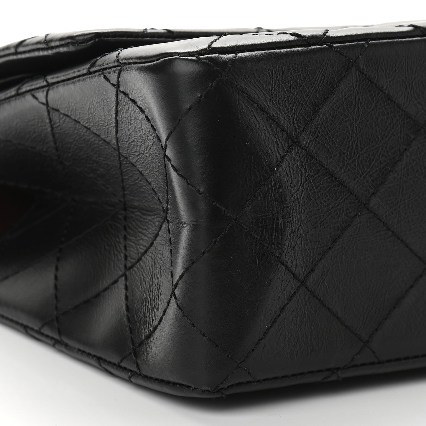 Aged Calfskin Quilted 2.55 Reissue 226 Flap Black
