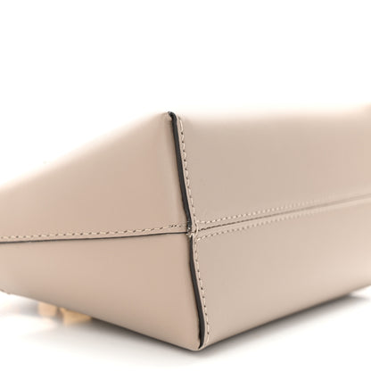 Fendi Vitello King Plexiglass Logo Embossed Mini By The Way Top Handle Boston Bag Tortora 9 of 10
