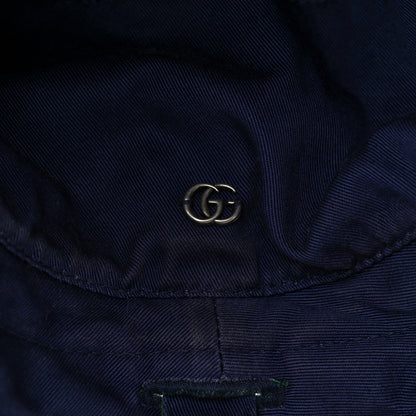 Gucci Monogram Multicolor Reversible Self-Tie Bucket Hat L Green Blue 8 of 12
