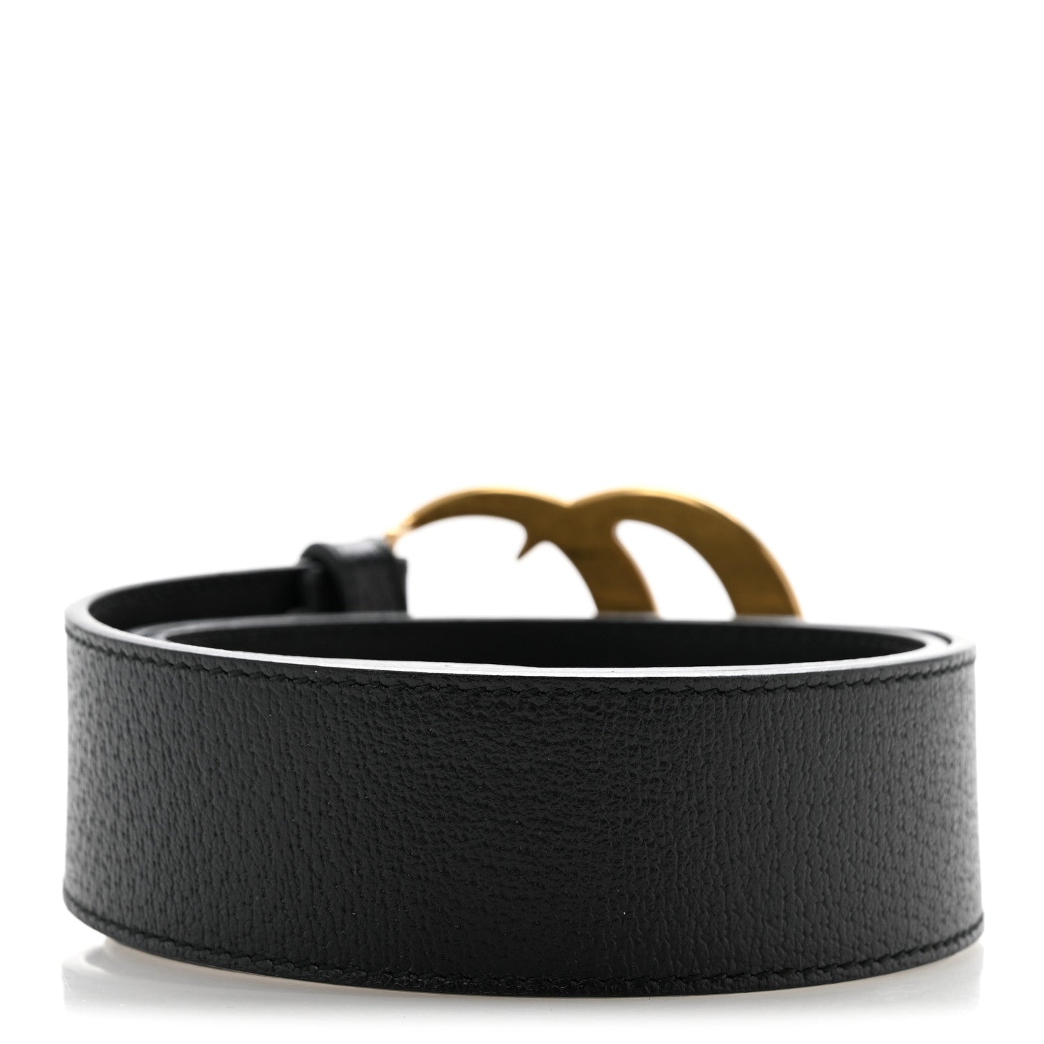 Gucci Textured Calfskin Double G 40mm Belt 75 30 Black 2 of 8