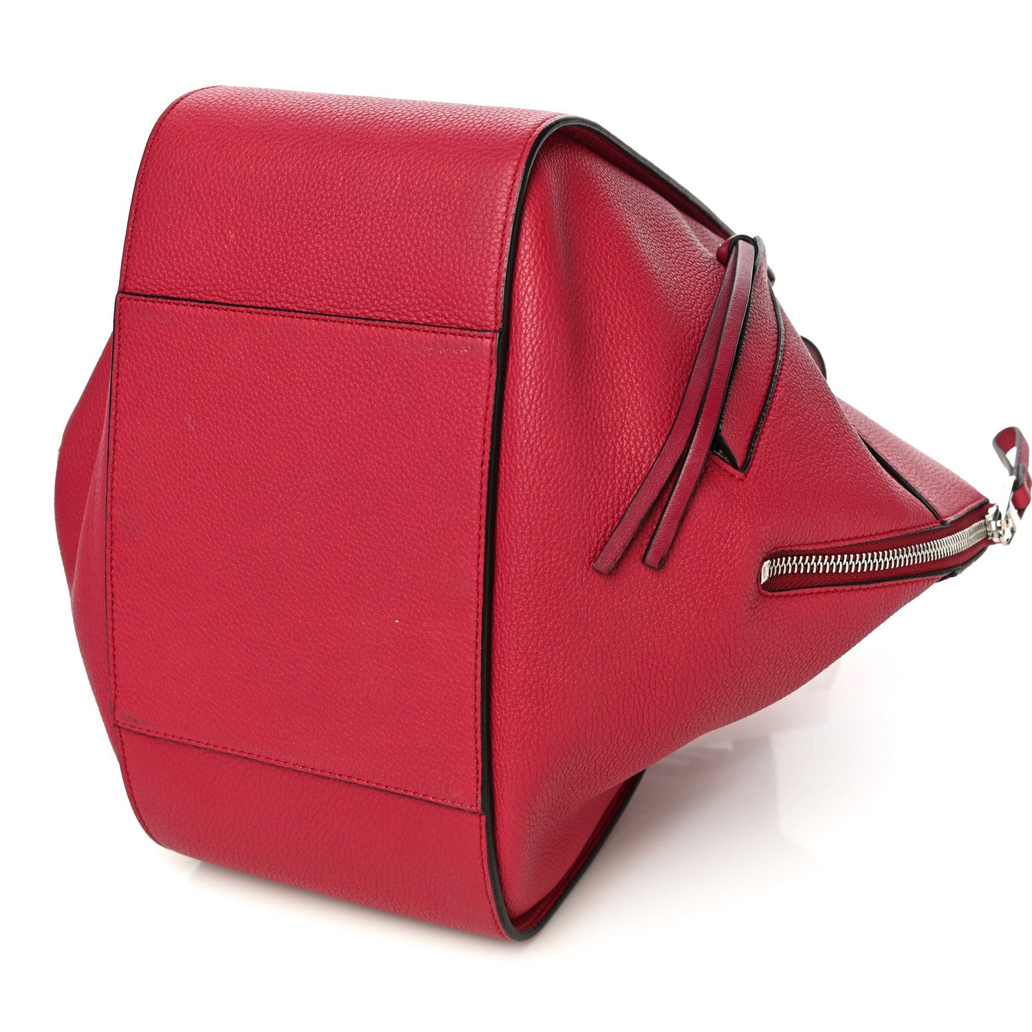 Loewe Grained Calfskin Small Hammock Shoulder Bag Raspberry 9 of 14