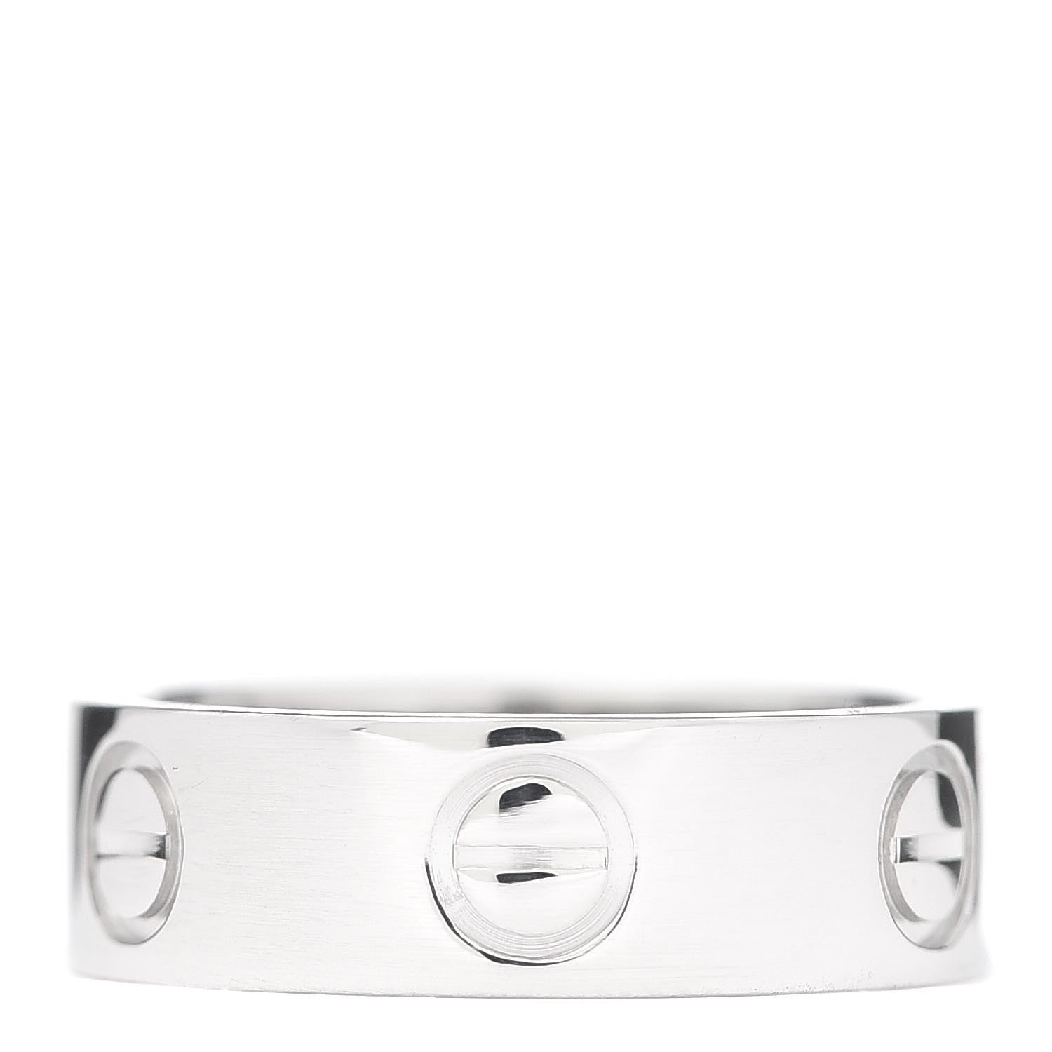 Cartier Platinum 5.5mm LOVE Ring 48 4.5 3 of 6