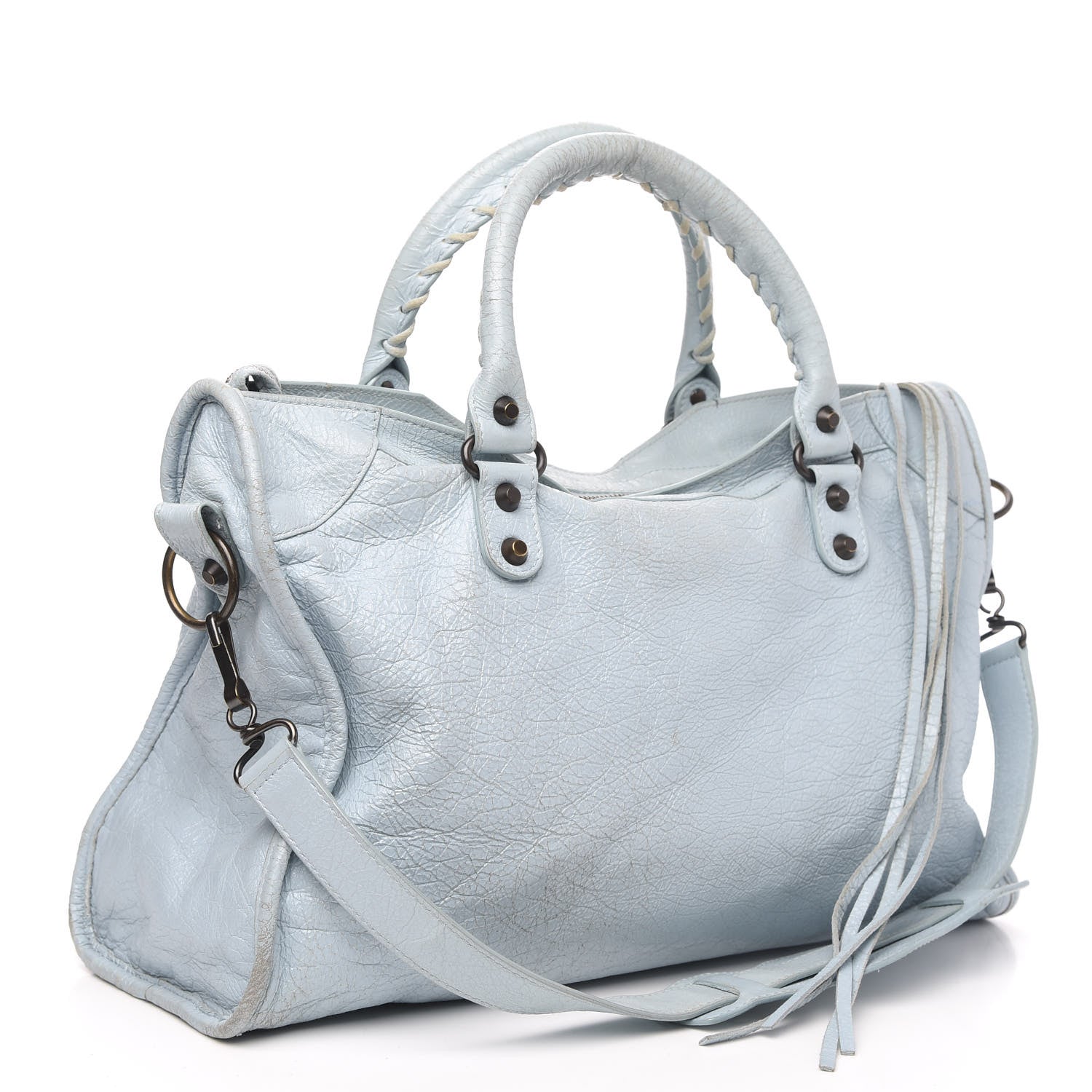 Balenciaga Agneau Classic Hardware City Bleu Dragee 3 of 16
