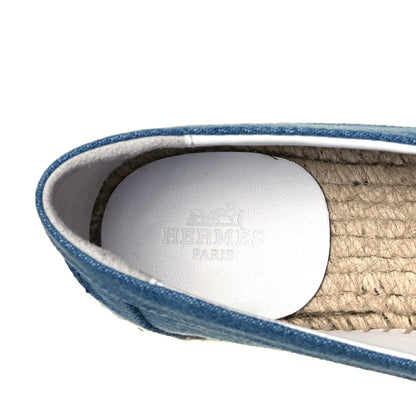 Hermes Denim Canvas Womens Trip Espadrilles 36 Bleu Clair 7 of 8