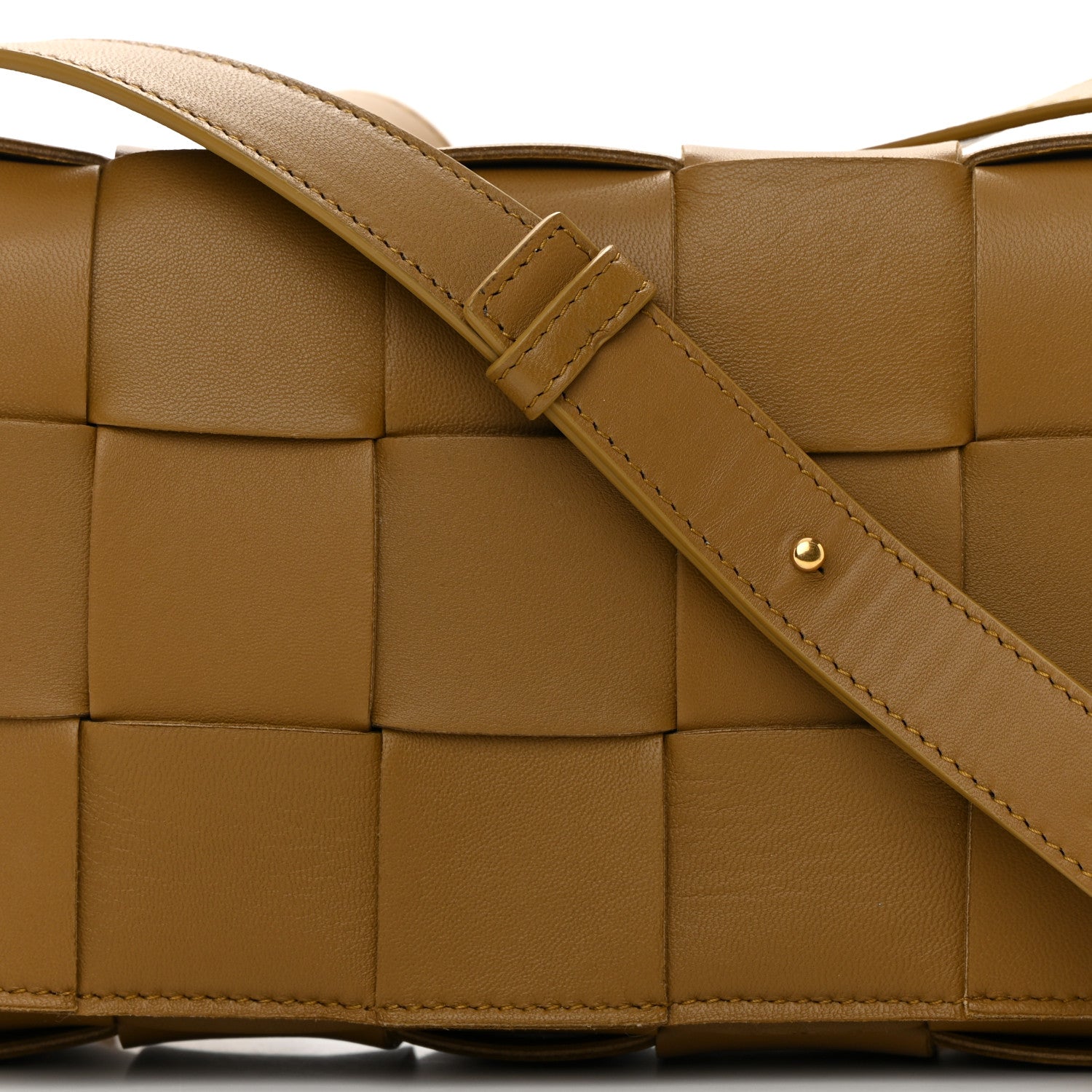 Bottega Veneta Lambskin Maxi Intrecciato Cassette Crossbody Bag Acorn 8 of 13