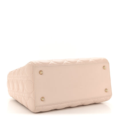 Christian Dior Lambskin Cannage Medium Lady Dior Light Pink 4 of 14