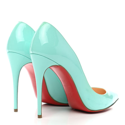 Christian Louboutin Patent Pigalle Follies 100 Pumps 37.5 Opaline 4 of 8