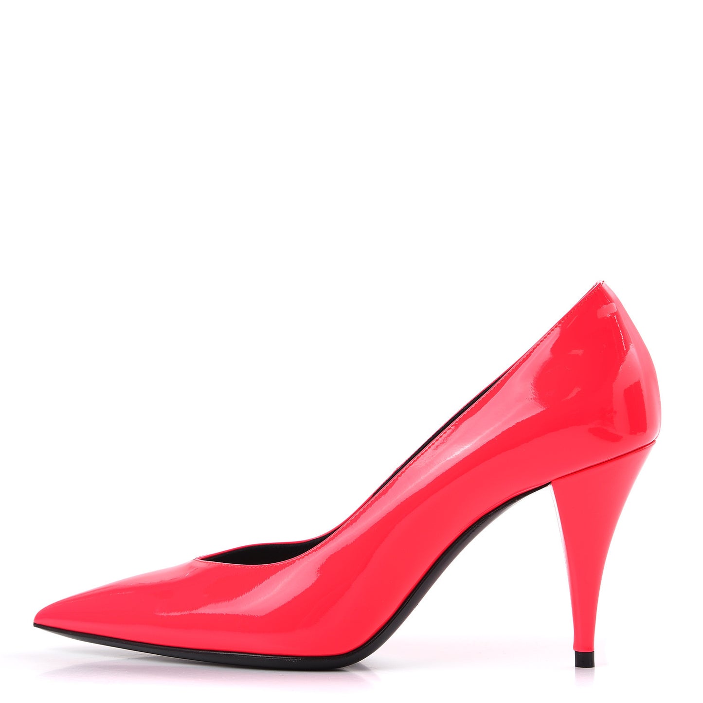 Patent Calfskin Kiki 85 Pumps 36 Neon Pink
