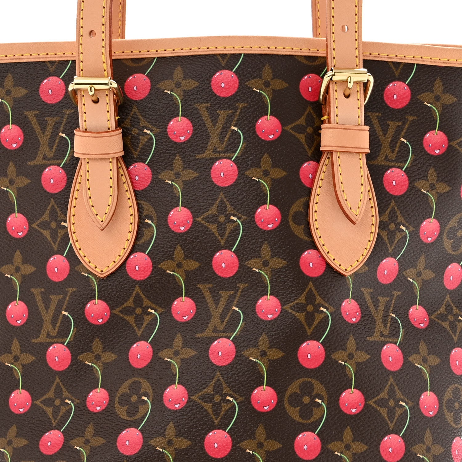 Louis Vuitton Monogram Cerises Bucket Bag 7 of 10