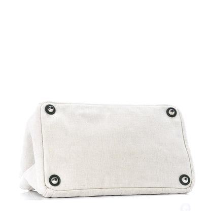 Prada Canapa Mistolino Tote Naturale Green 3 of 10