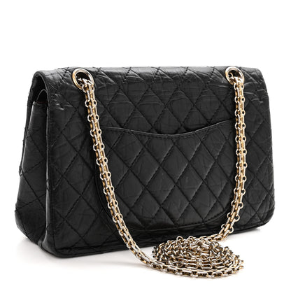 Chanel Aged Calfskin Quilted 2.55 Reissue 225 Flap Black 3 of 9