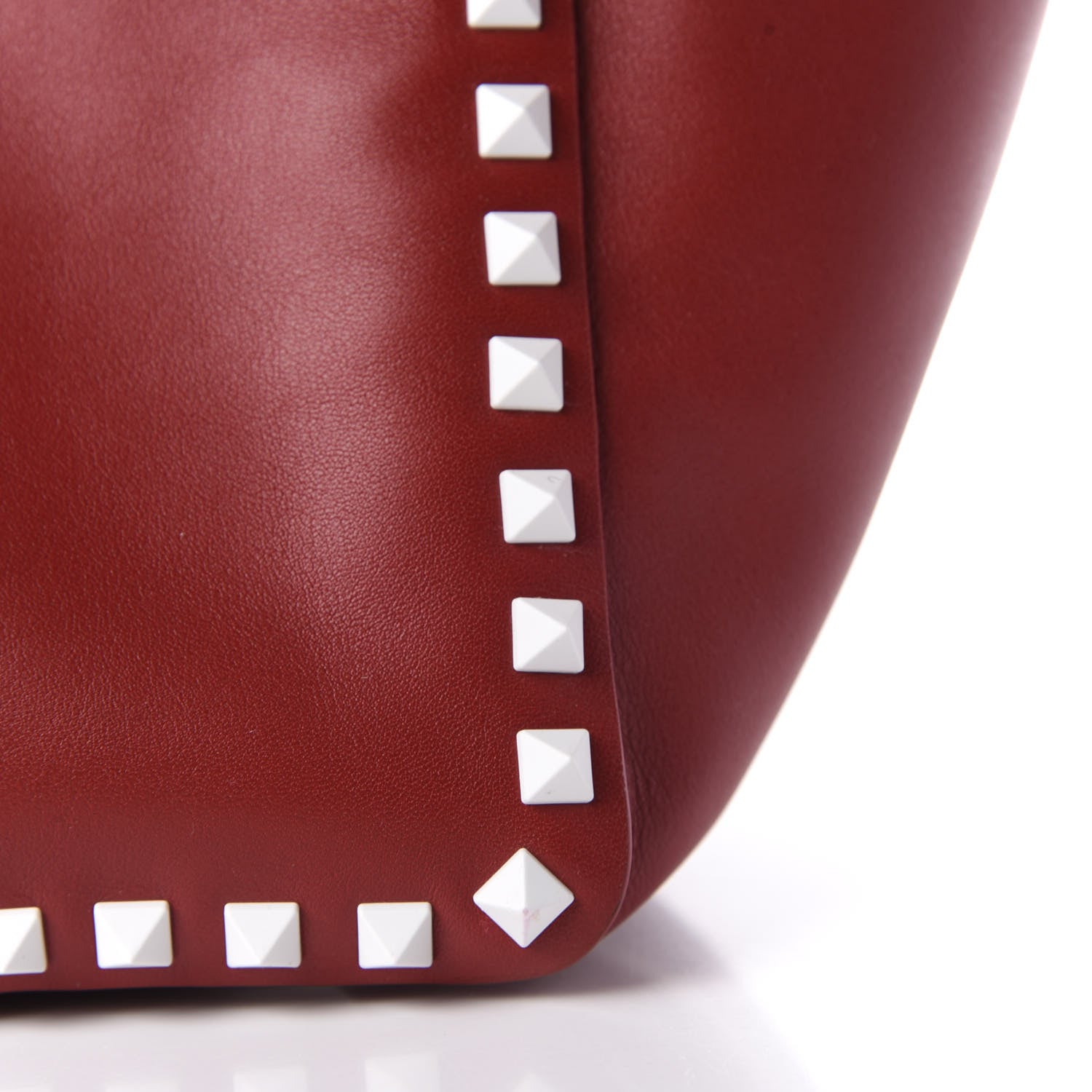 Valentino Garavani Vitello Colorblock Free Rockstud Tote Rosso Valentino White 11 of 12