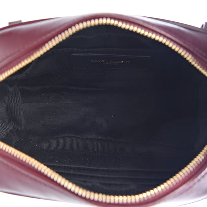 Saint Laurent Calfskin Matelasse Monogram Lou Belt Bag Dark Legion Red 5 of 10