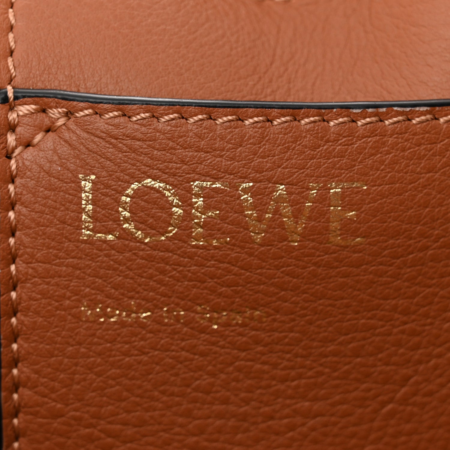 Loewe Smooth Calfskin Small Anagram Tote Tan 6 of 9