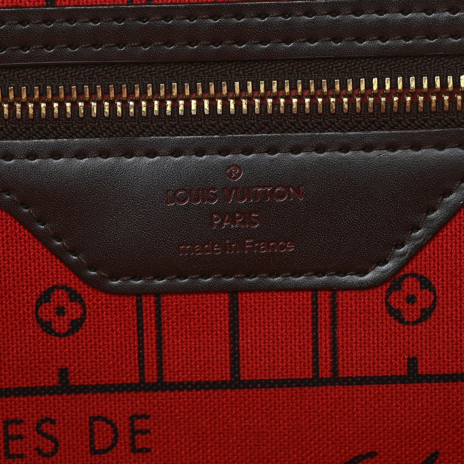 Louis Vuitton Damier Ebene Neverfull GM 6 of 10