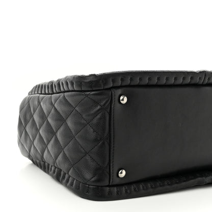 Chanel Calfskin Quilted Istanbul Small Tote Black 8 of 9