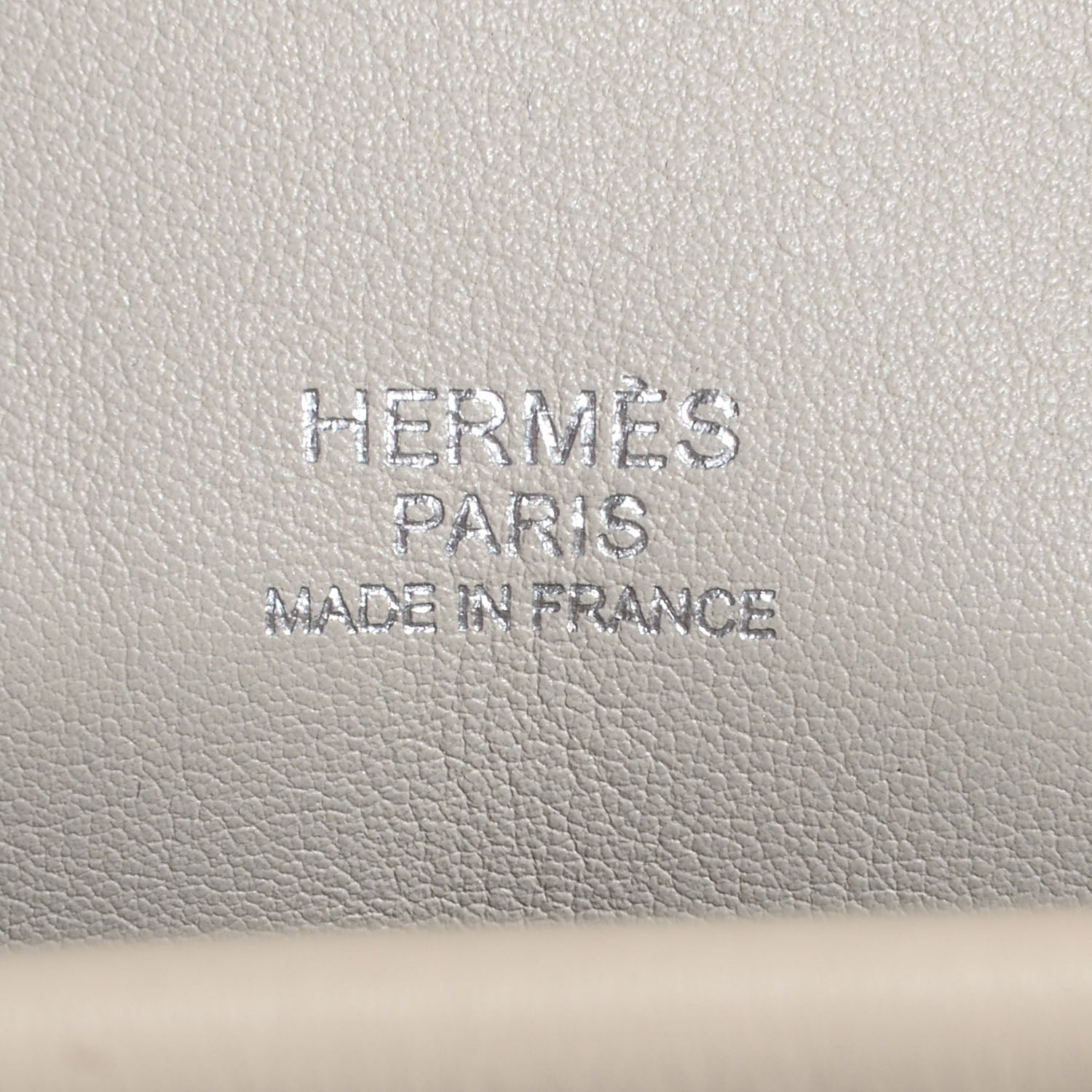 Hermes Veau Swift Perforated Mini Sac Berline Craie Gris Perle 15 of 19
