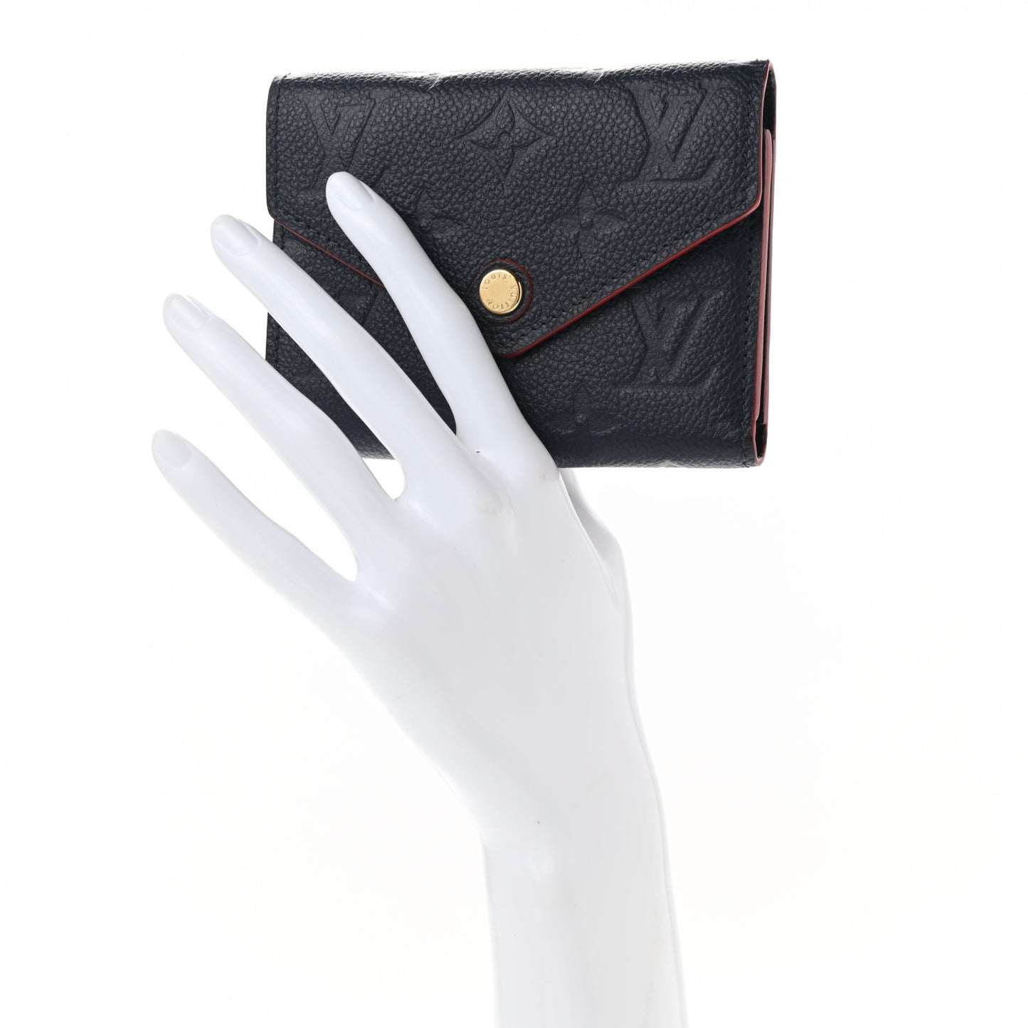 Empreinte Victorine Wallet Marine Rouge