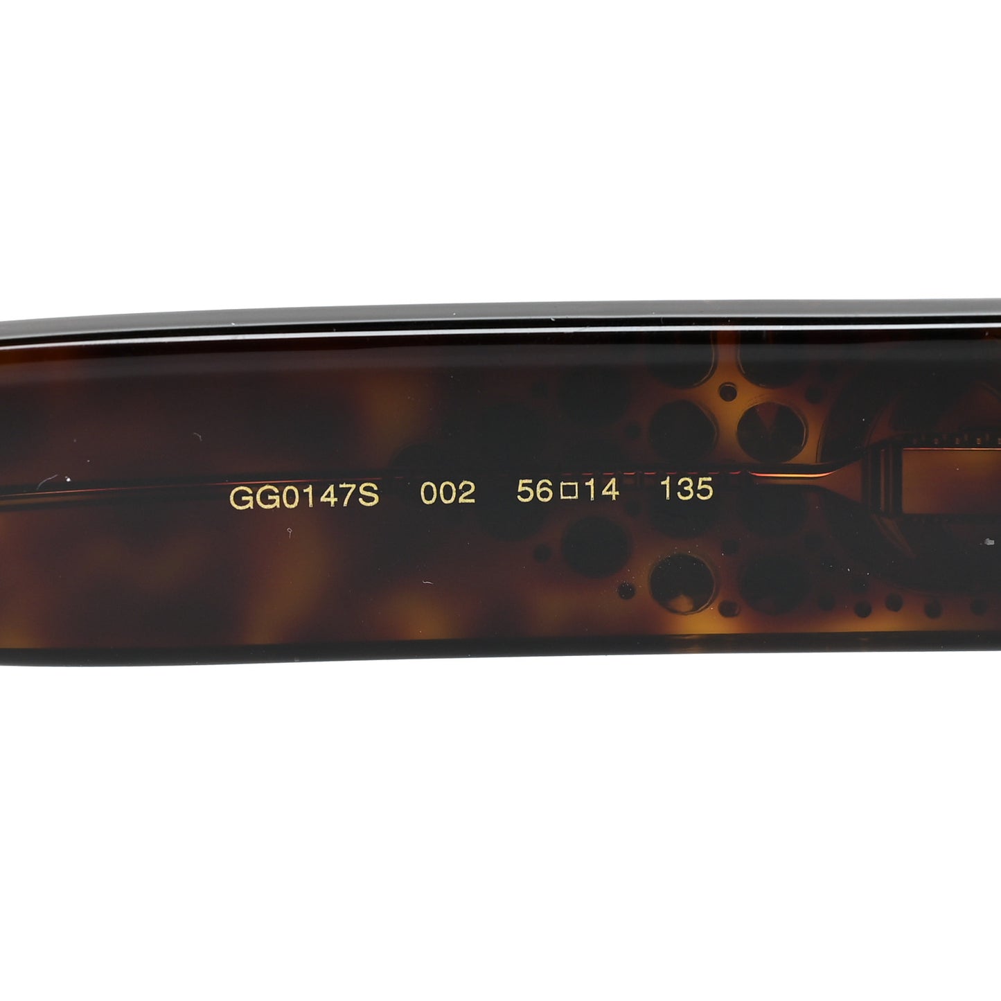 Acetate Crystal Sunglasses GG0147S Tortoise