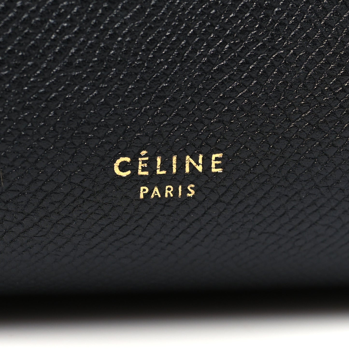 Grained Calfskin Micro Belt Bag Black