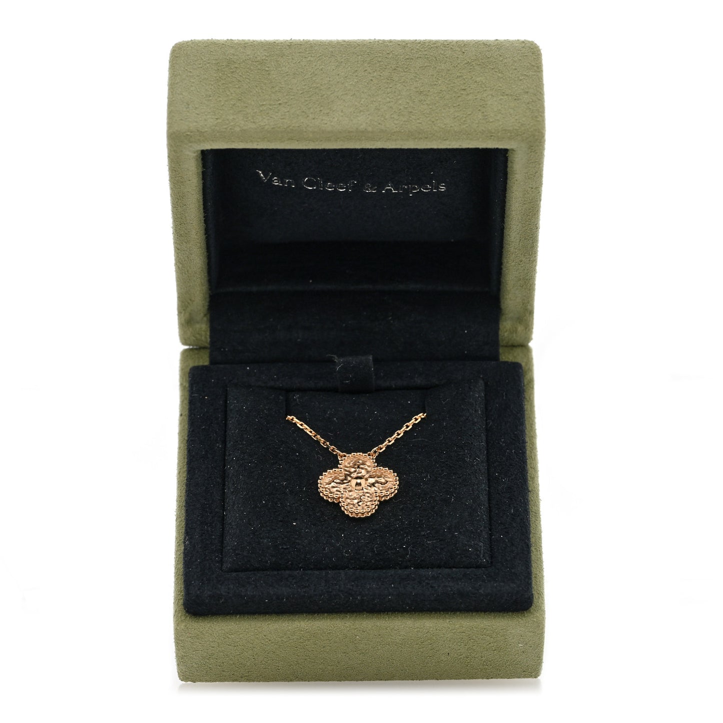 18K Yellow Gold Vintage Alhambra Pendant Necklace