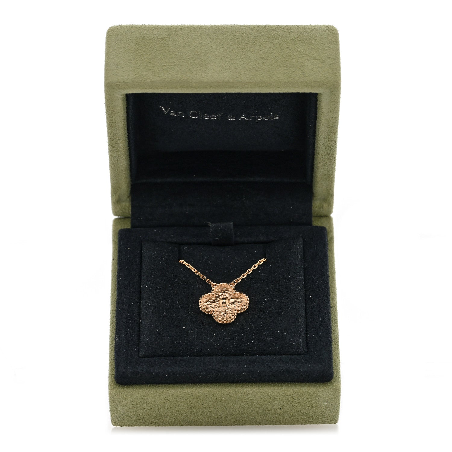Van Cleef & Arpels 18K Yellow Gold Vintage Alhambra Pendant Necklace 5 of 5