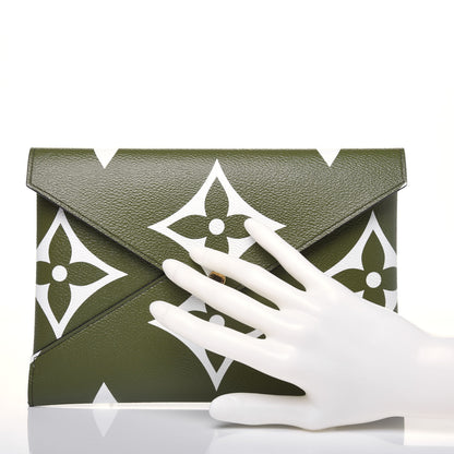 Louis Vuitton Monogram Giant Large Kirigami Pochette Kaki 2 of 10