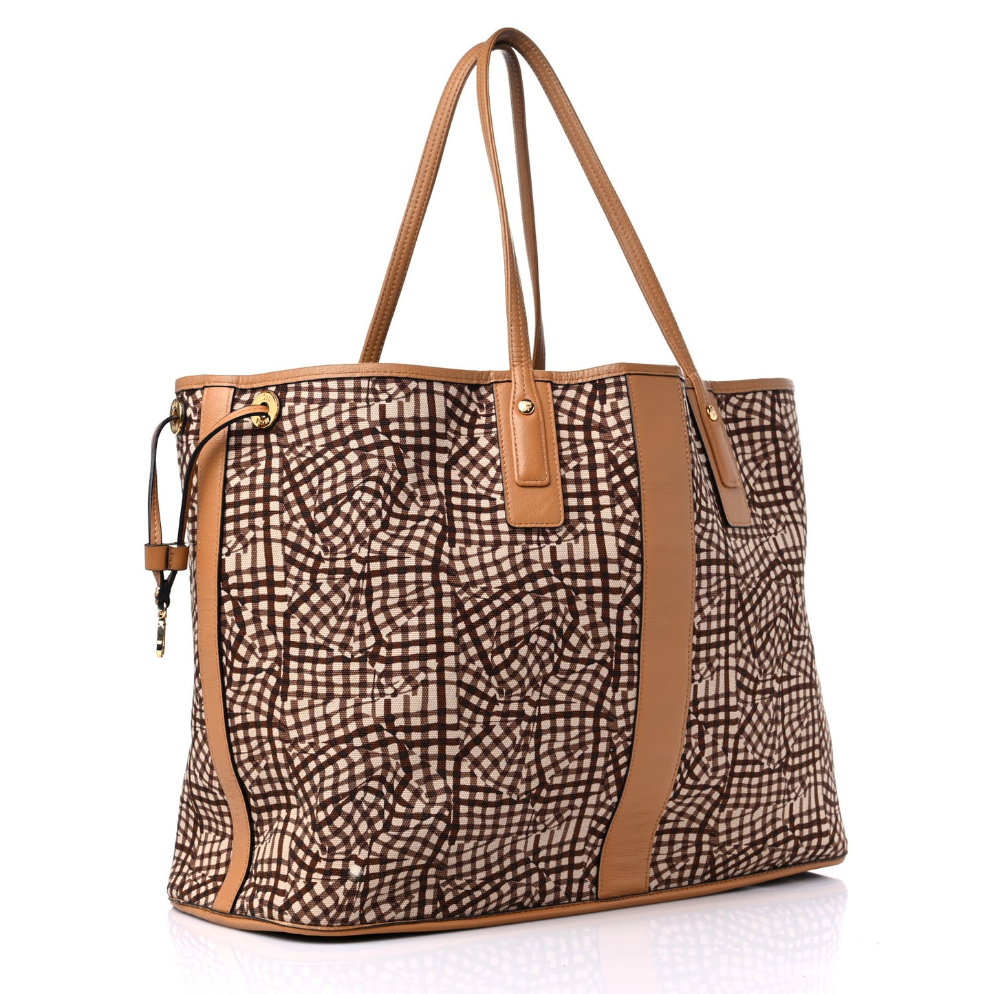 Visetos Large Liz Reversible Shopper Tote Cognac