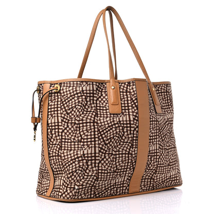 MCM Visetos Large Liz Reversible Shopper Tote Cognac 10 of 13